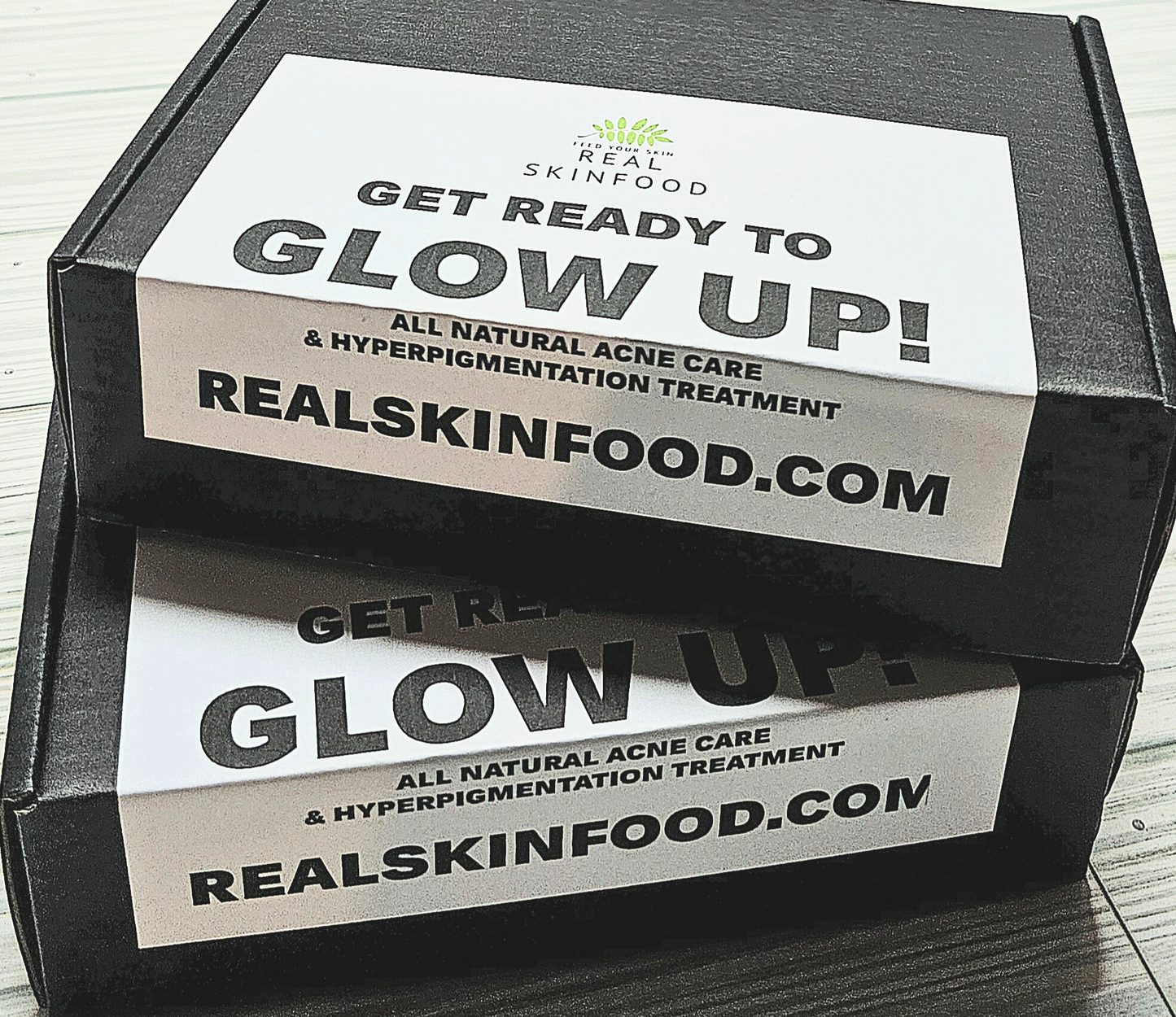 THE GLOW UP BUNDLE - 3 Piece Acne Care System + FREE Natural Exfoliating Bar Soap Pouch