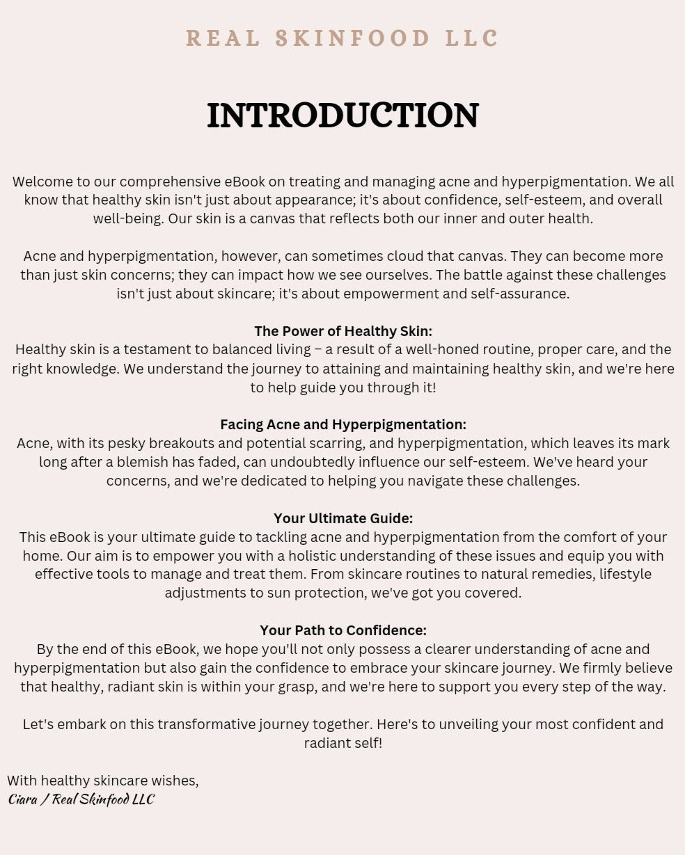 X - The Ultimate Guide To DIY Acne Care & Hyperpigmentation Treatment - EBOOK BUNDLE